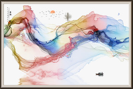 中国风数字水墨画