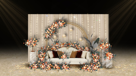 香槟色森系迎宾区