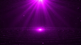 紫色浪漫爱情舞台背景AE源文件