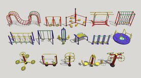 户外健身器材组合