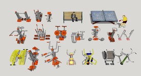 户外健身器材组合