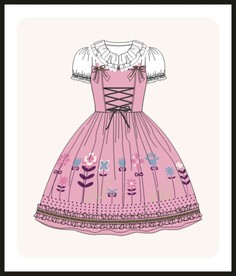 洛丽塔服装设计款式图女装