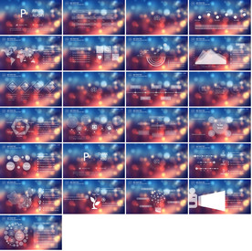 精美动态朦胧IOS风PPT