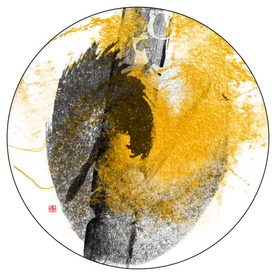 现代抽象意境水墨画