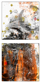 现代抽象意境水墨画