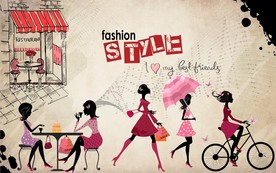 商场工装背景墙