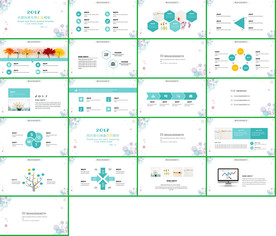 小清新水彩手绘时尚PPT