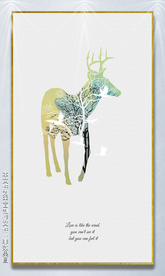 驯鹿装饰画