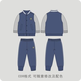 男童针织两件套装