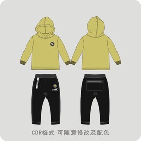 男童针织两件套装