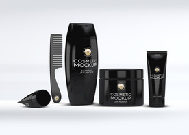 化妆品套装模型样机