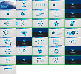 2020蓝色简约企业介绍PPT