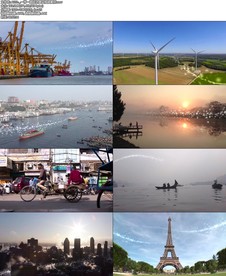 一带一路经济建设视频素材