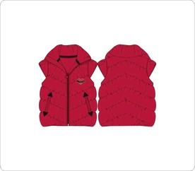 矢量图女装棉背心马甲