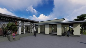 会所酒楼餐厅外观效果图