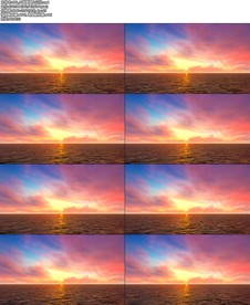 4K超美海上日出