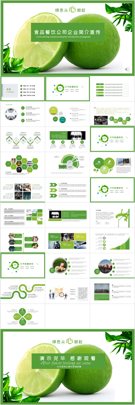 绿色食品餐饮企业宣传简介