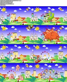 儿歌石头剪刀布配乐成品LED背