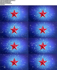 红星闪闪儿童合唱背景动画