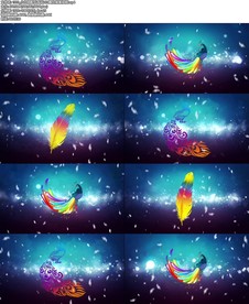 小白翎配乐成品LED舞台背景视