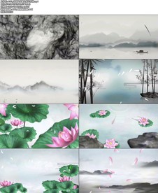 A183_中国风水墨太极云水禅