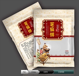 芝麻饼(展开图)