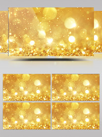 浪漫金色粒子背景视频素材