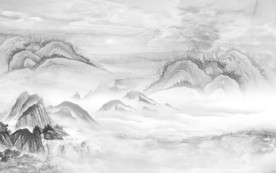 石纹山水画精美画 TIF分层