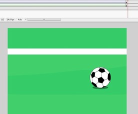 足球在草地上面滚动效果6秒