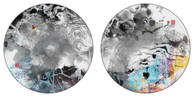 新中式荷花装饰画