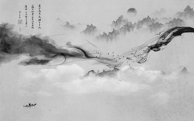 线条高清山水画 tif分层