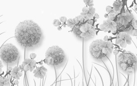 现代欧式北欧壁画 tif分层