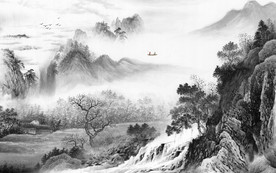 豪华意境中国风画 TIF分层