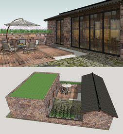 北方乡村民宿院落