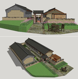 北方乡村民宿院落