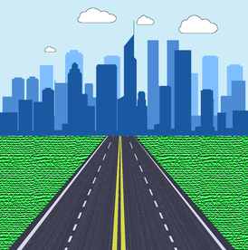 城市与道路矢量图