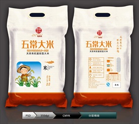 五常大米包装(展开图)
