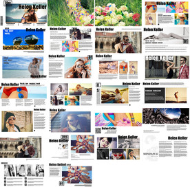 2020杂志风PPT年中计划