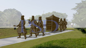 抬轿 雕塑设计图