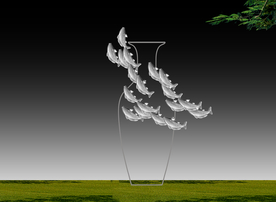 花瓶创意 抽象雕塑