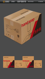 医用酒精洗手液物流包装平面图