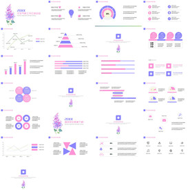 清新月度总结汇报PPT