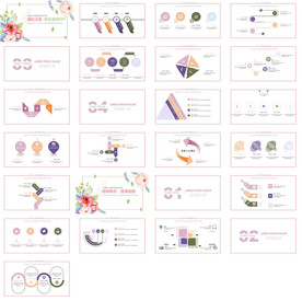 清新月度总结汇报PPT