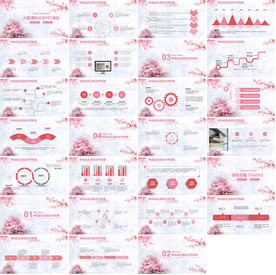 梦幻清新简约工作汇报PPT