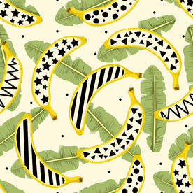 香蕉印花图案