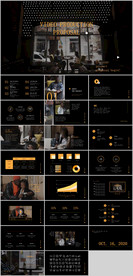 黑金风格 会议汇报ppt