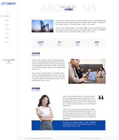 企业官网关于我们单页模板ui