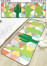 时尚可爱卡通地垫