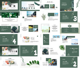 绿色环保健康工作汇报PPT