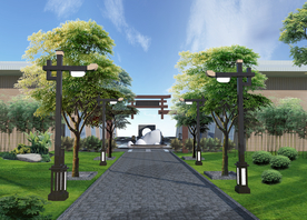 景观设计效果图分层素材